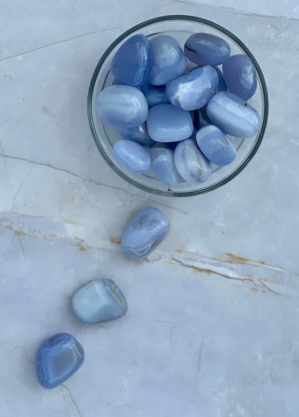 Blue Lace Agate Tumbles